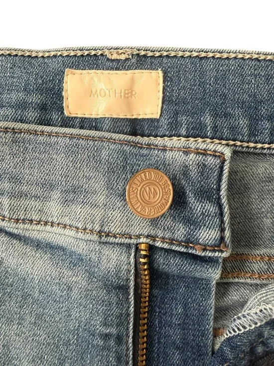 MOTHER Jean Shorts- Undone Hem Weekender in Wild Heart- 28- converted to shorts! - Picture 12 of 12